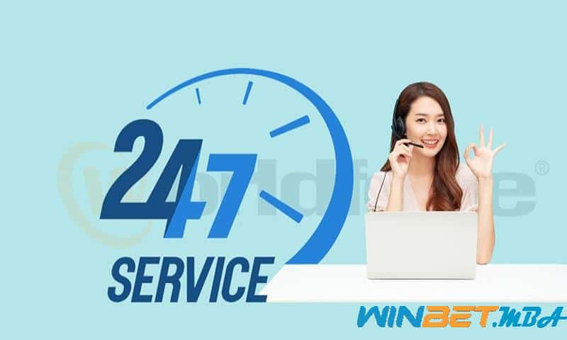 Dịch vụ khách hàng 24/7 tại winbet 